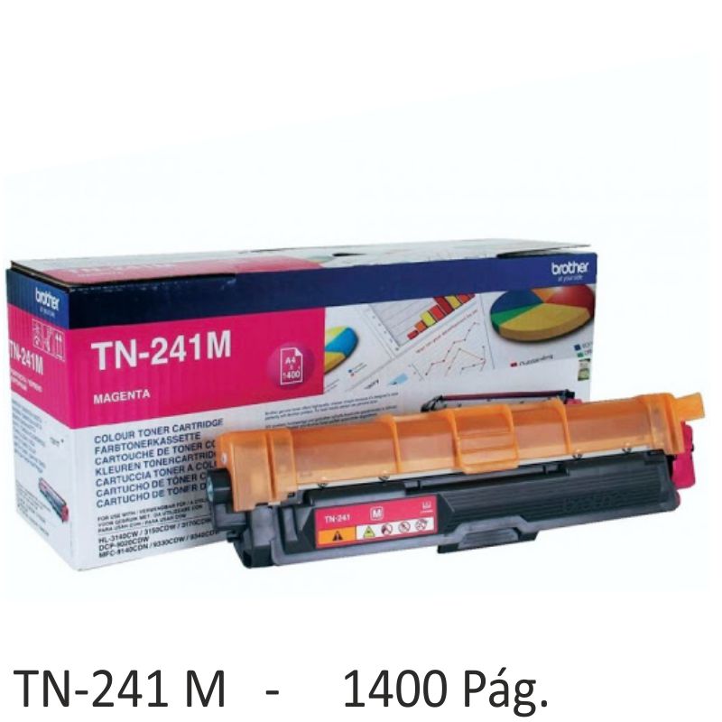 Comprar Toner Brother TN241M Magenta TN-241M 1400 Pags