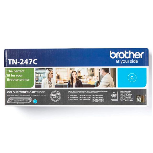 Toner Brother TN247C color Cyan, 2300 páginas alta capacidad
