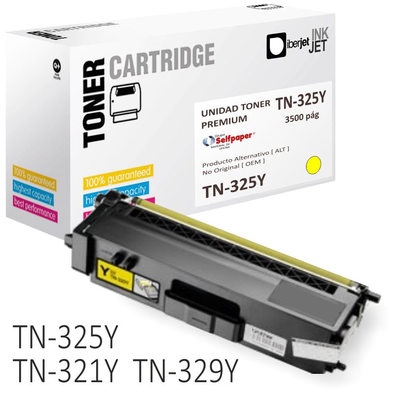 Comprar Toner Brother TN325C compatible color Amarillo 3500 pag.