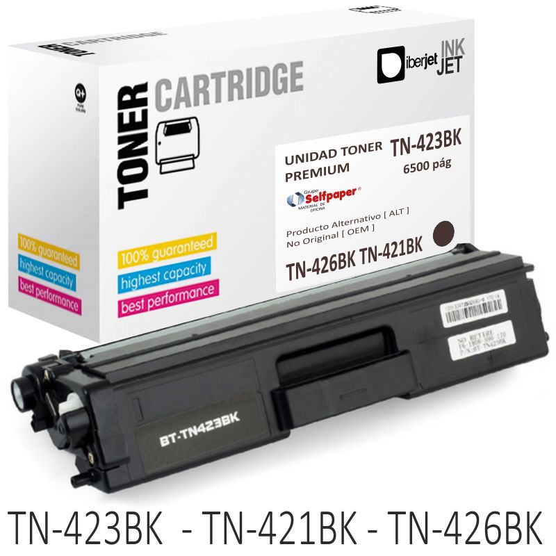 Comprar Toner Brother TN423BK TN421BK TN426BK compatible 6500 págs.