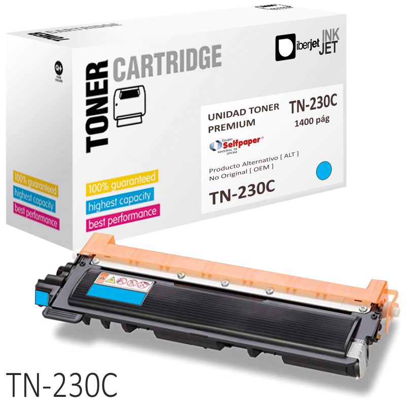 Toner compatible Brother TN230C color azul Cyan 1400 Paginas