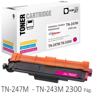 Toner Compatible Brother TN-247M TN-243 Magenta 2300 págs.