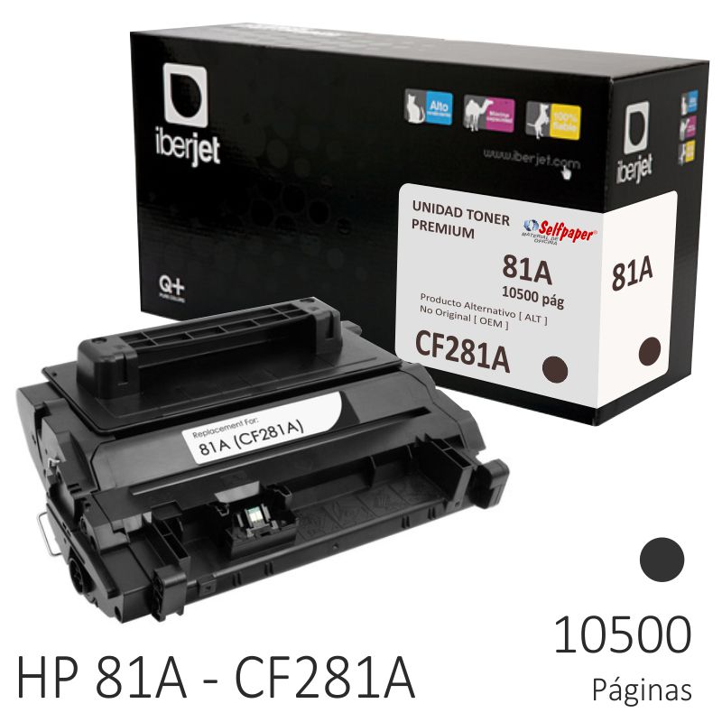 Comprar Toner Compatible HP 81A CF281A negro 10500 páginas