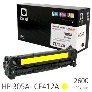 Toner Compatible HP CE412A 305A amarillo