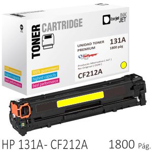 Toner Compatible HP CF212A, HP 131A Amarillo 1800 Pags