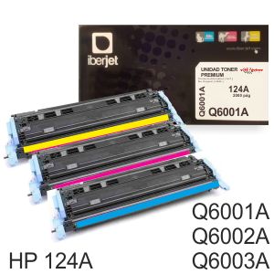 Comprar Toner compatible HP Q6001A Q6002A Q6003A 124A Laserjet 2600
