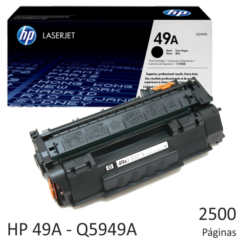 Comprar toner HP 49A - Q5949A, Laserjet 1160 1320n 3390 - 2500 Pág.