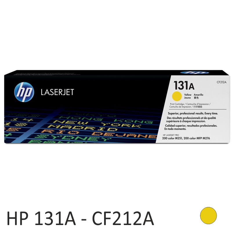 Toner HP CF211A, original HP 131A color Amarillo