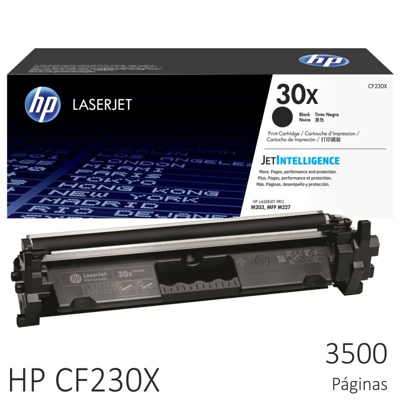 Comprar Toner Original HP 30X CF230X LJ PRO M203 MFP M227 3500 pág