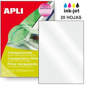 Transparencias impresora ink-jet Blister 20 Hojas Din A4