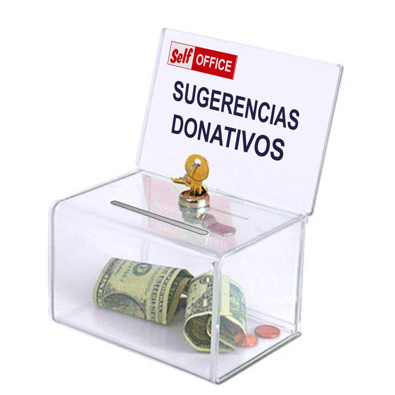 Comprar Urna Buzón, caja tipo metacrilato, Donativos o Sugerencias